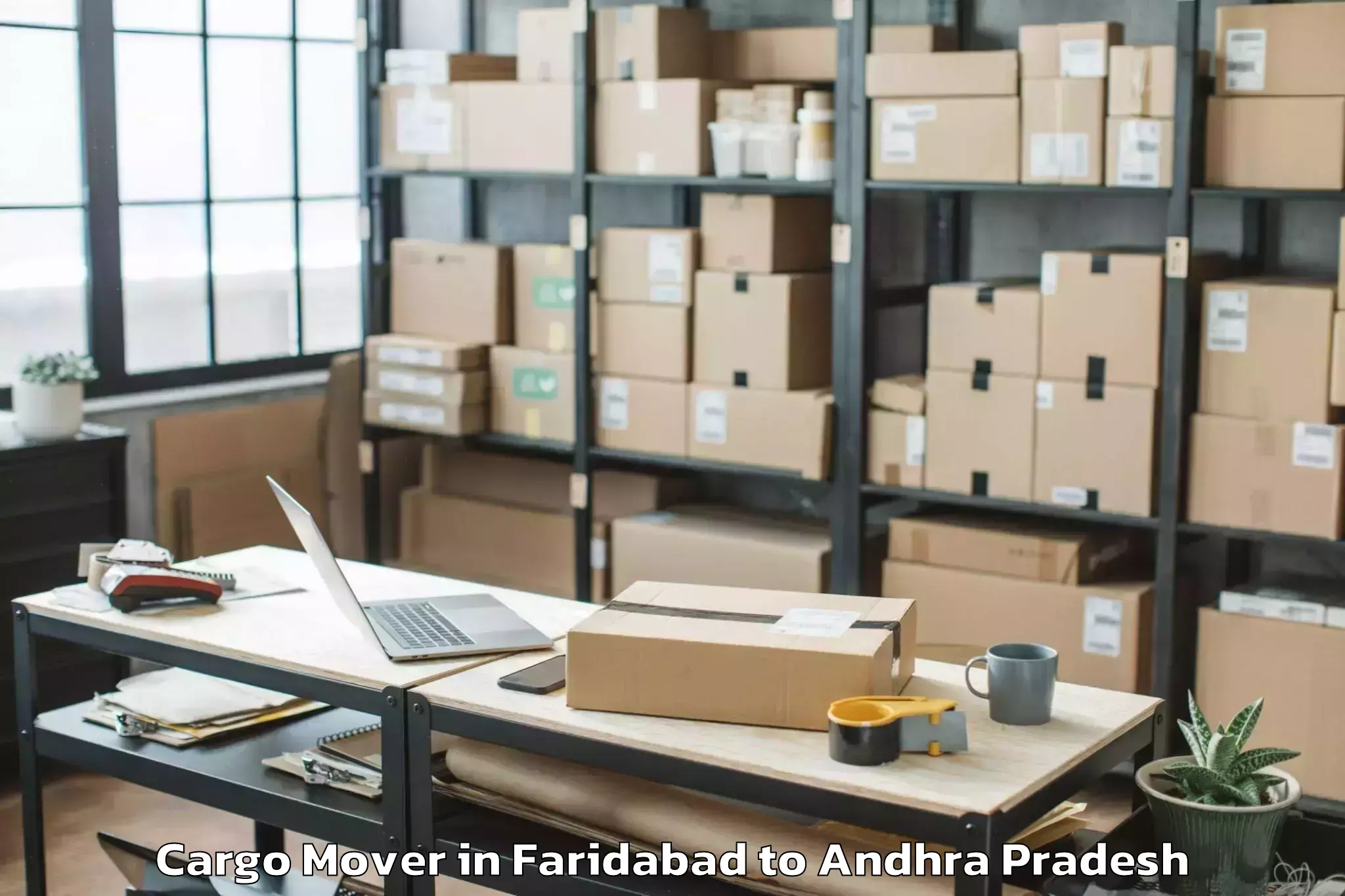 Easy Faridabad to Kamepalle Cargo Mover Booking